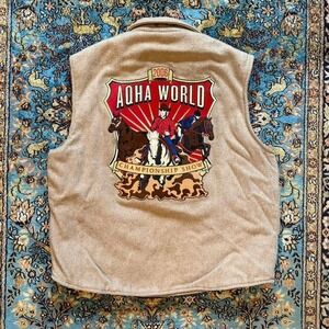 Vintage 2006 AQHA Rodeo Champion Ship Show Vest Size medium
